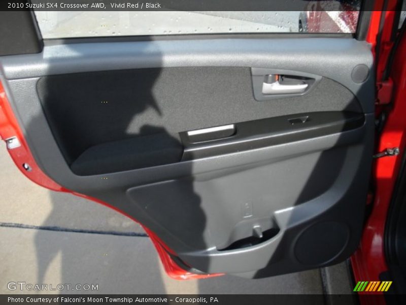 Vivid Red / Black 2010 Suzuki SX4 Crossover AWD