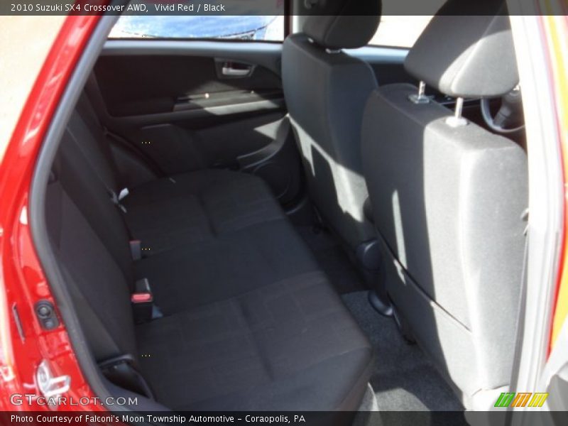 Vivid Red / Black 2010 Suzuki SX4 Crossover AWD