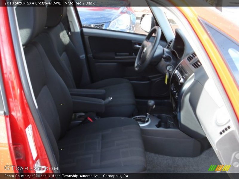 Vivid Red / Black 2010 Suzuki SX4 Crossover AWD
