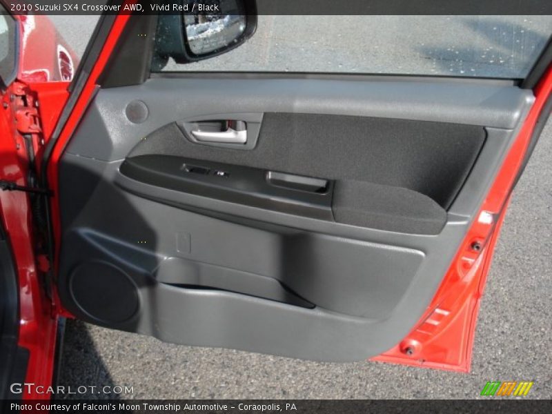 Vivid Red / Black 2010 Suzuki SX4 Crossover AWD
