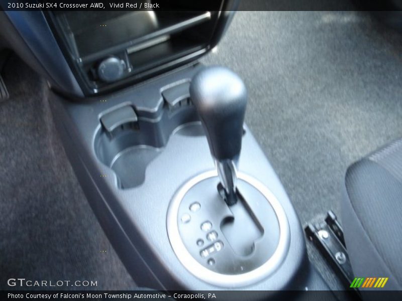 Vivid Red / Black 2010 Suzuki SX4 Crossover AWD