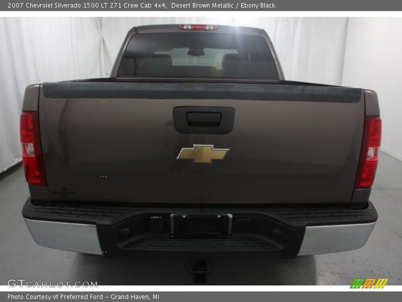 Desert Brown Metallic / Ebony Black 2007 Chevrolet Silverado 1500 LT Z71 Crew Cab 4x4