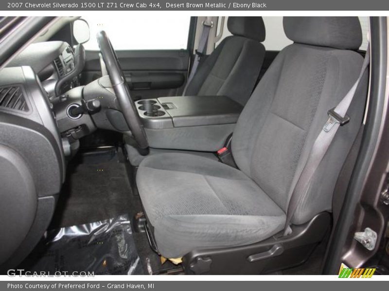 Desert Brown Metallic / Ebony Black 2007 Chevrolet Silverado 1500 LT Z71 Crew Cab 4x4