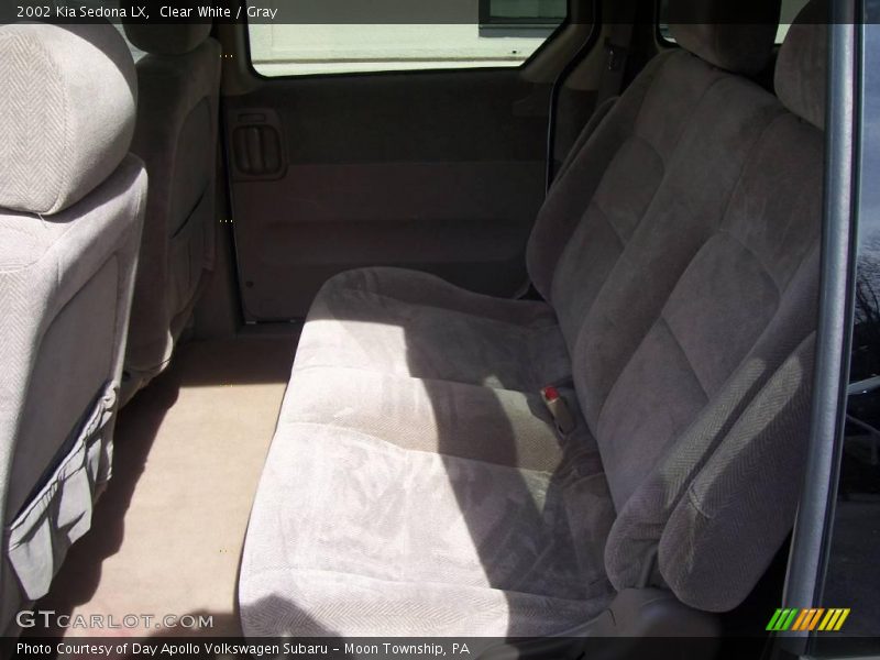 Clear White / Gray 2002 Kia Sedona LX