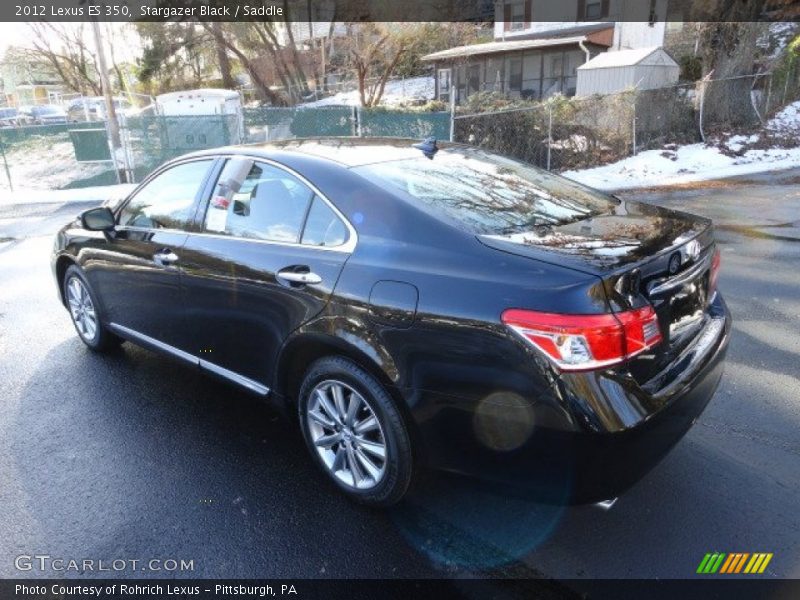 Stargazer Black / Saddle 2012 Lexus ES 350