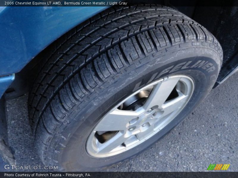 Bermuda Green Metallic / Light Gray 2006 Chevrolet Equinox LT AWD