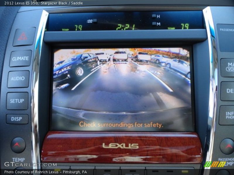 Stargazer Black / Saddle 2012 Lexus ES 350