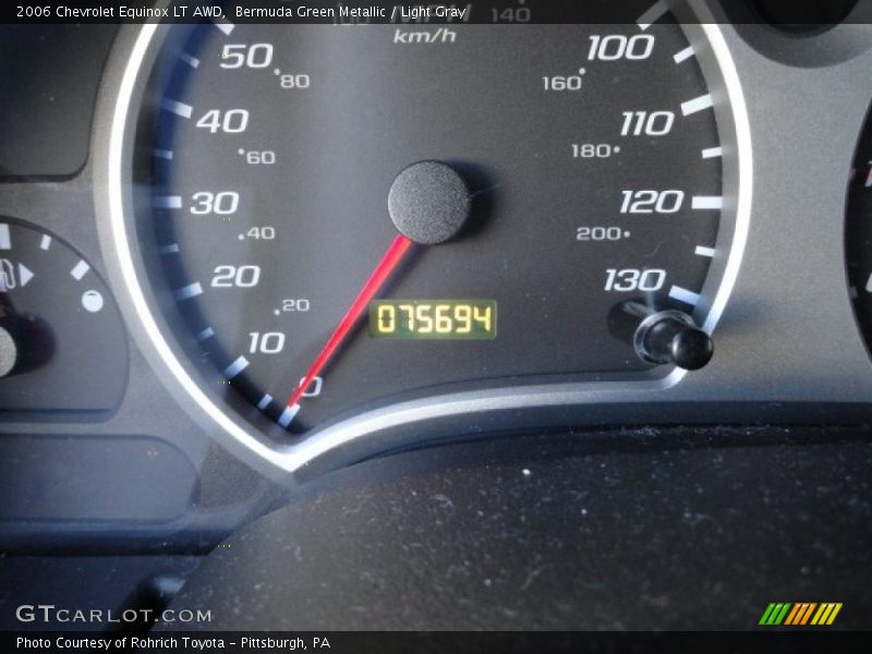 Bermuda Green Metallic / Light Gray 2006 Chevrolet Equinox LT AWD