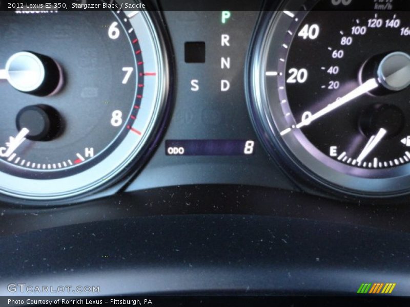 Stargazer Black / Saddle 2012 Lexus ES 350