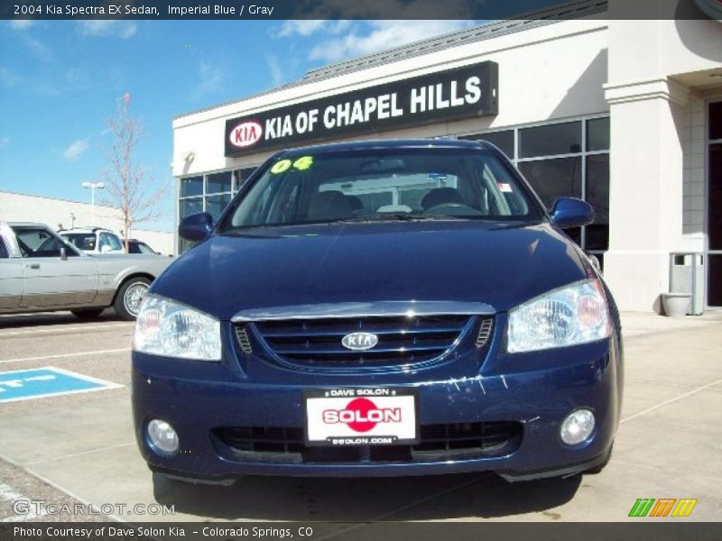 Imperial Blue / Gray 2004 Kia Spectra EX Sedan