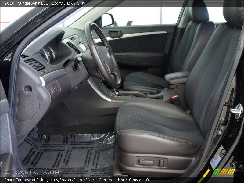  2010 Sonata SE Gray Interior
