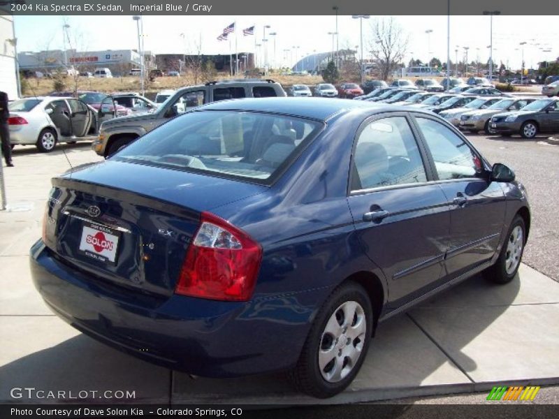 Imperial Blue / Gray 2004 Kia Spectra EX Sedan