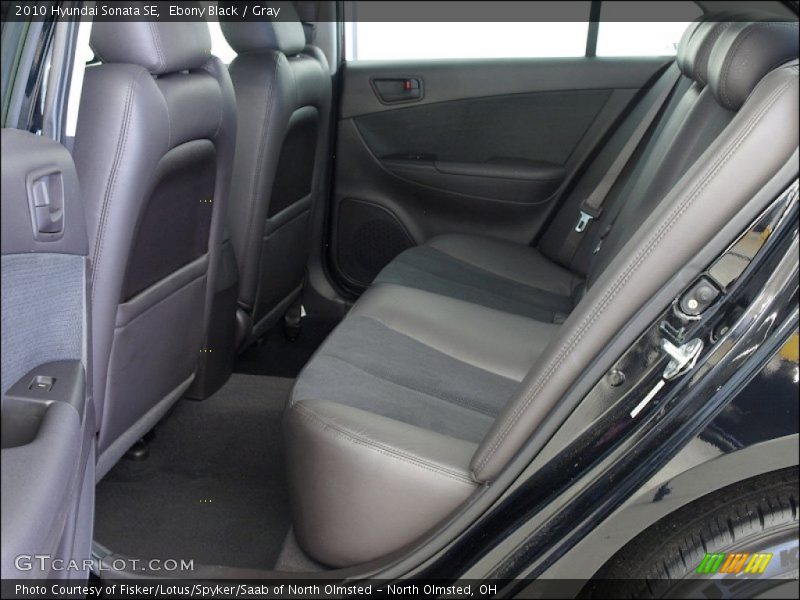 Ebony Black / Gray 2010 Hyundai Sonata SE