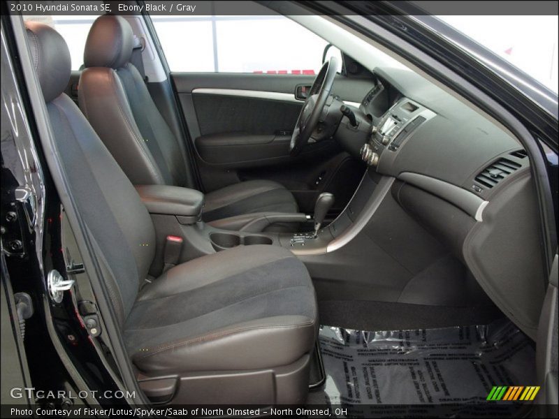 Ebony Black / Gray 2010 Hyundai Sonata SE