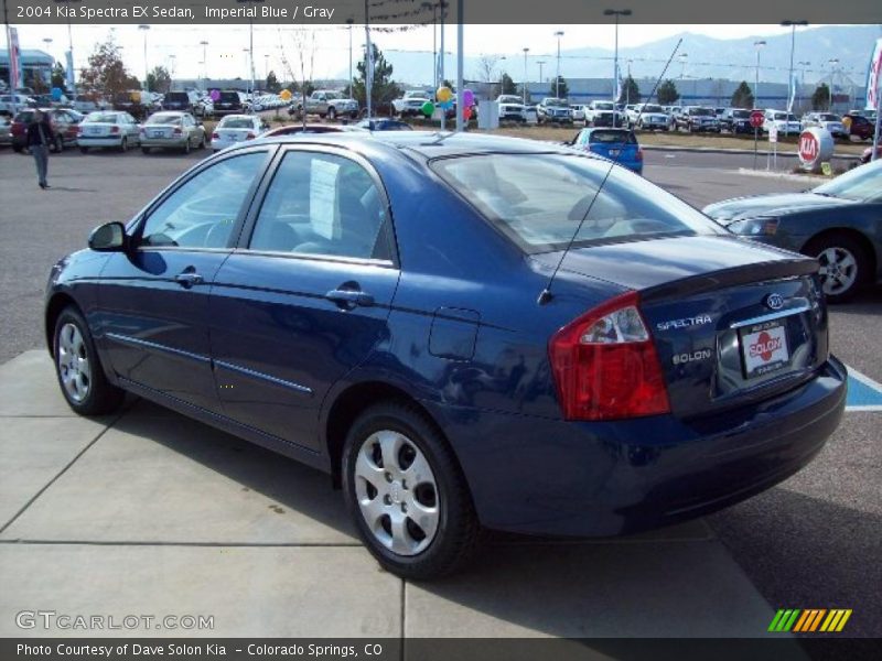 Imperial Blue / Gray 2004 Kia Spectra EX Sedan