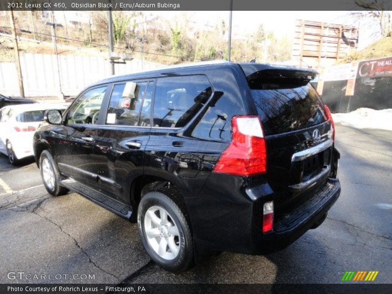 Obsidian Black / Ecru/Auburn Bubinga 2012 Lexus GX 460