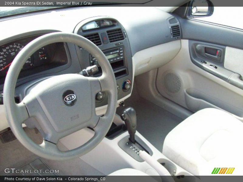 Imperial Blue / Gray 2004 Kia Spectra EX Sedan