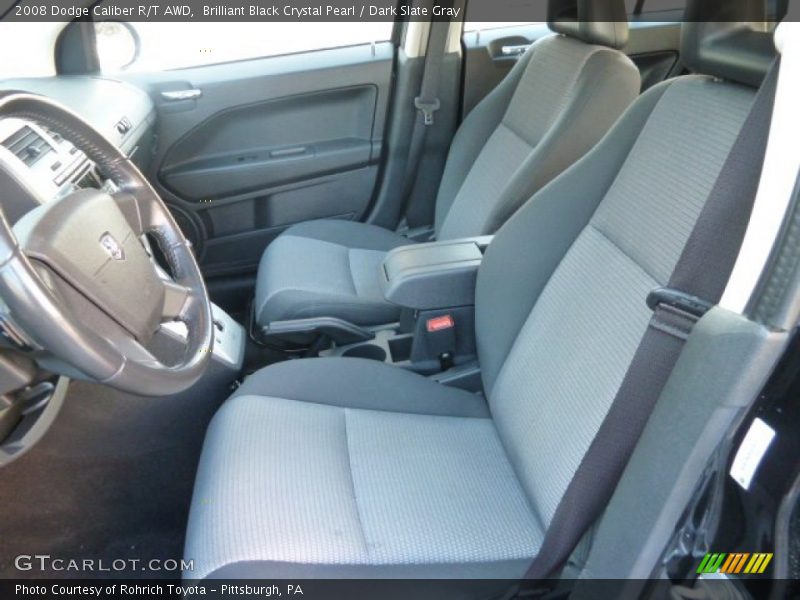Brilliant Black Crystal Pearl / Dark Slate Gray 2008 Dodge Caliber R/T AWD