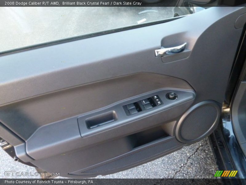 Brilliant Black Crystal Pearl / Dark Slate Gray 2008 Dodge Caliber R/T AWD