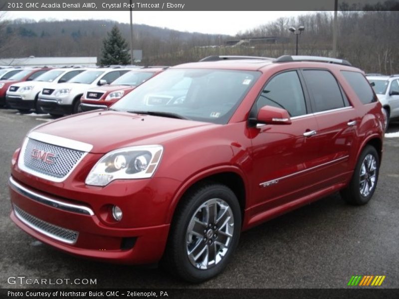 Crystal Red Tintcoat / Ebony 2012 GMC Acadia Denali AWD