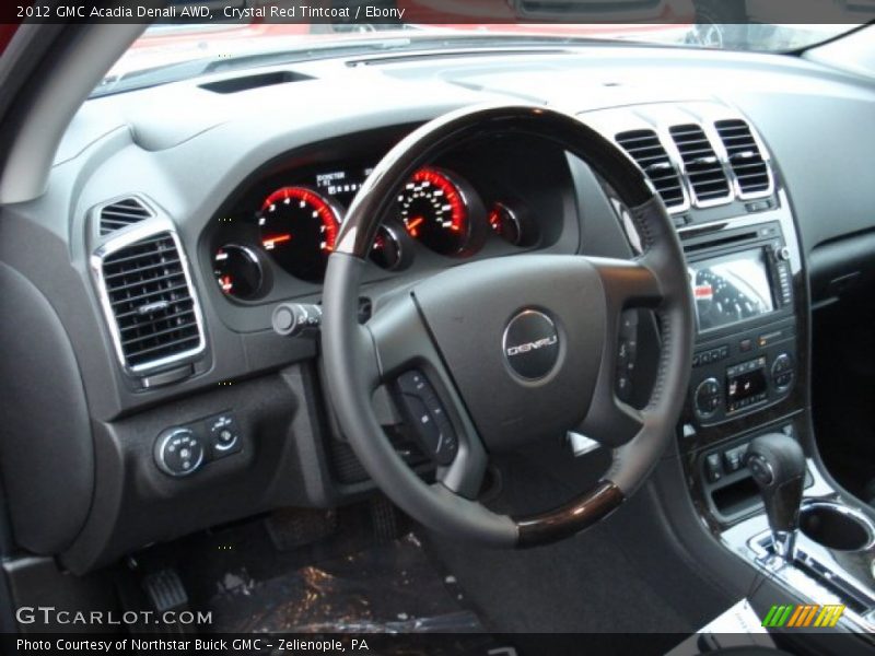 Crystal Red Tintcoat / Ebony 2012 GMC Acadia Denali AWD