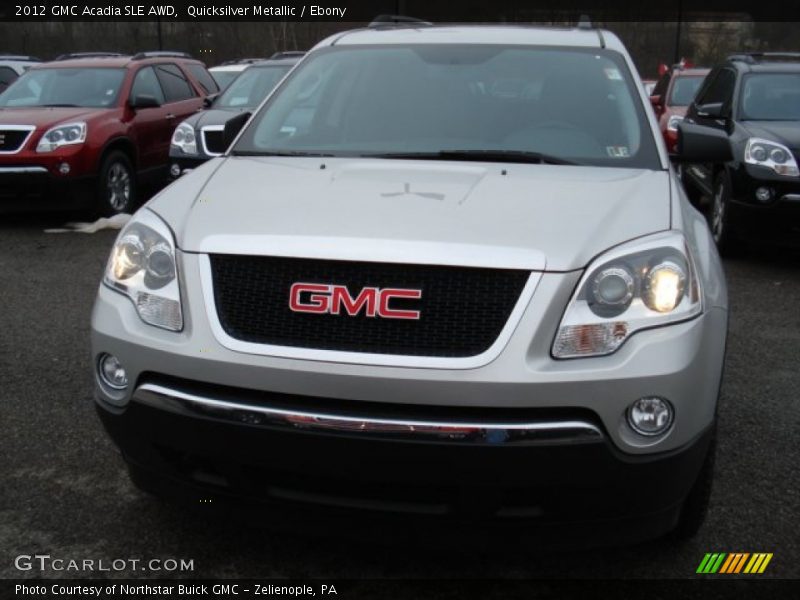 Quicksilver Metallic / Ebony 2012 GMC Acadia SLE AWD