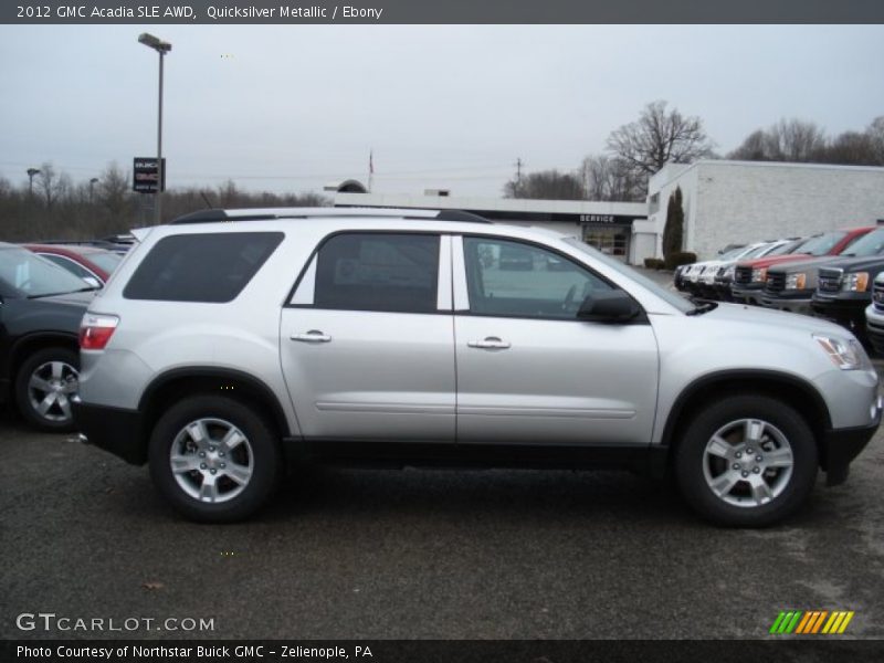 Quicksilver Metallic / Ebony 2012 GMC Acadia SLE AWD