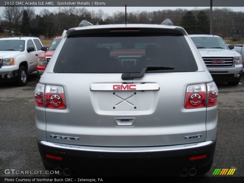 Quicksilver Metallic / Ebony 2012 GMC Acadia SLE AWD