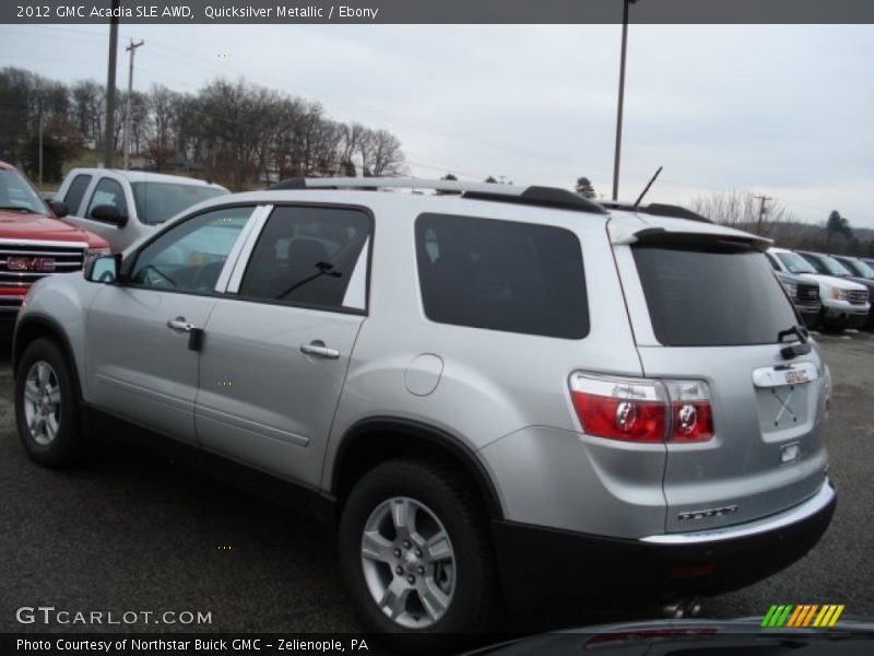 Quicksilver Metallic / Ebony 2012 GMC Acadia SLE AWD