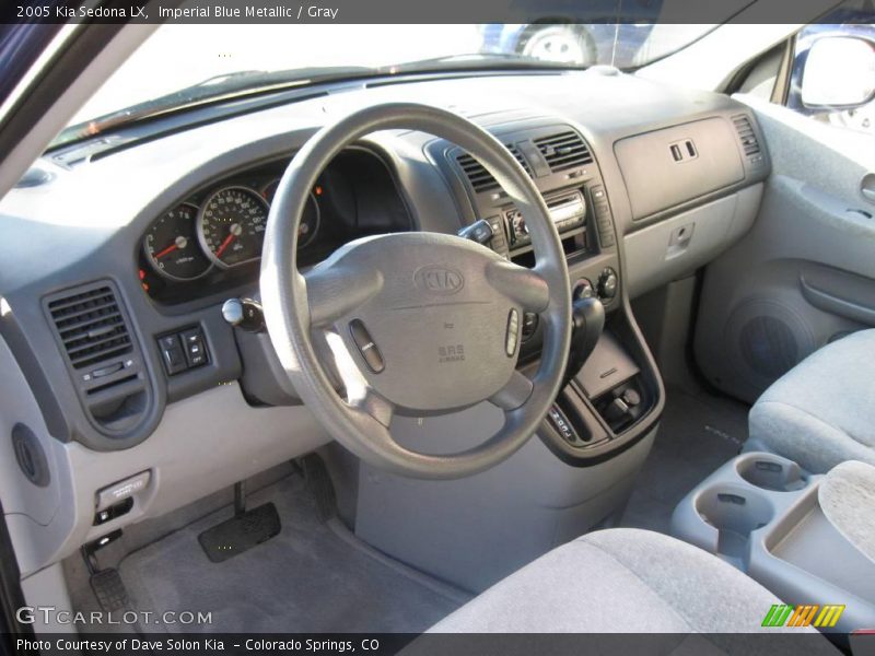 Imperial Blue Metallic / Gray 2005 Kia Sedona LX