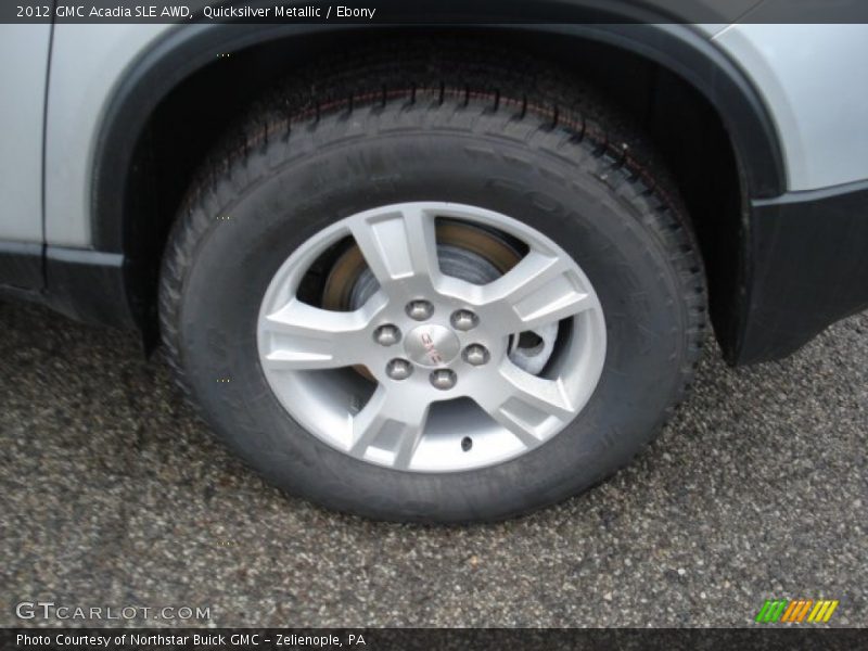 Quicksilver Metallic / Ebony 2012 GMC Acadia SLE AWD