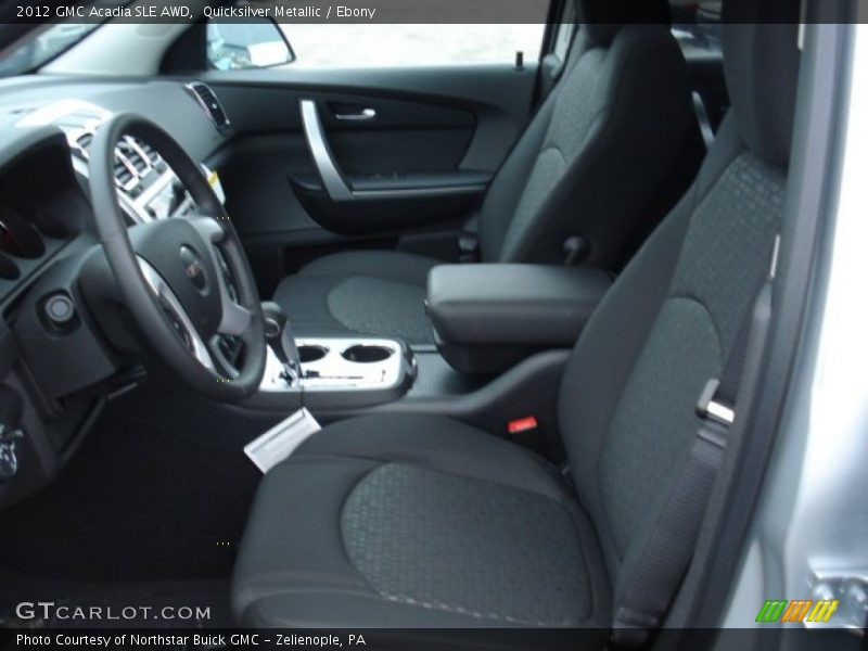 Quicksilver Metallic / Ebony 2012 GMC Acadia SLE AWD