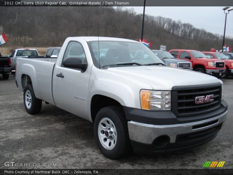 Quicksilver Metallic / Dark Titanium 2012 GMC Sierra 1500 Regular Cab