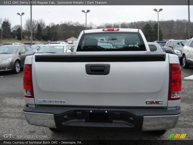Quicksilver Metallic / Dark Titanium 2012 GMC Sierra 1500 Regular Cab