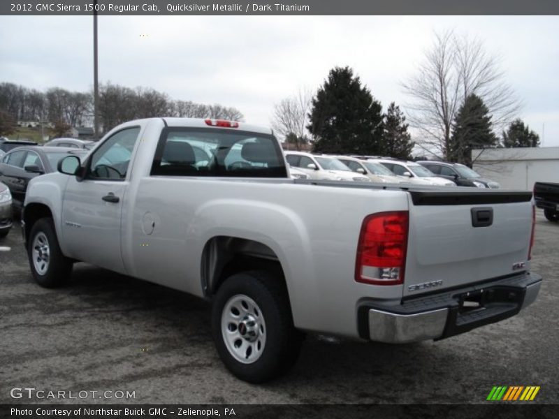 Quicksilver Metallic / Dark Titanium 2012 GMC Sierra 1500 Regular Cab