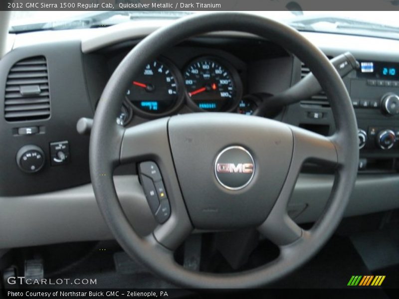 Quicksilver Metallic / Dark Titanium 2012 GMC Sierra 1500 Regular Cab