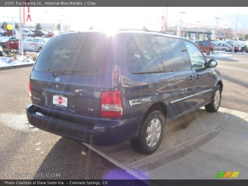Imperial Blue Metallic / Gray 2005 Kia Sedona LX