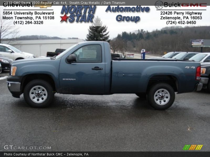 Stealth Gray Metallic / Dark Titanium 2012 GMC Sierra 1500 Regular Cab 4x4