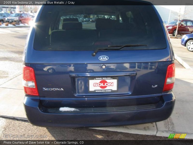 Imperial Blue Metallic / Gray 2005 Kia Sedona LX