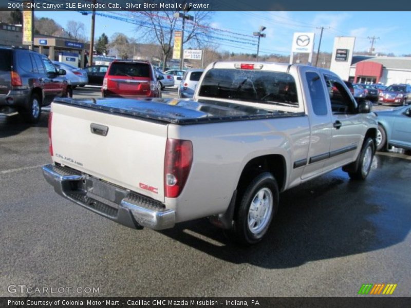 Silver Birch Metallic / Pewter 2004 GMC Canyon SLE Extended Cab