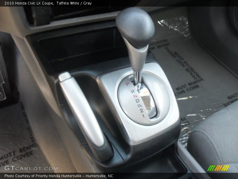 Taffeta White / Gray 2010 Honda Civic LX Coupe