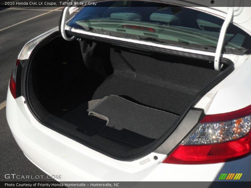 Taffeta White / Gray 2010 Honda Civic LX Coupe