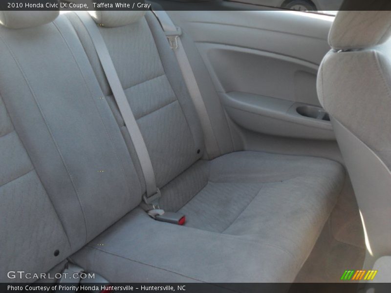 Taffeta White / Gray 2010 Honda Civic LX Coupe