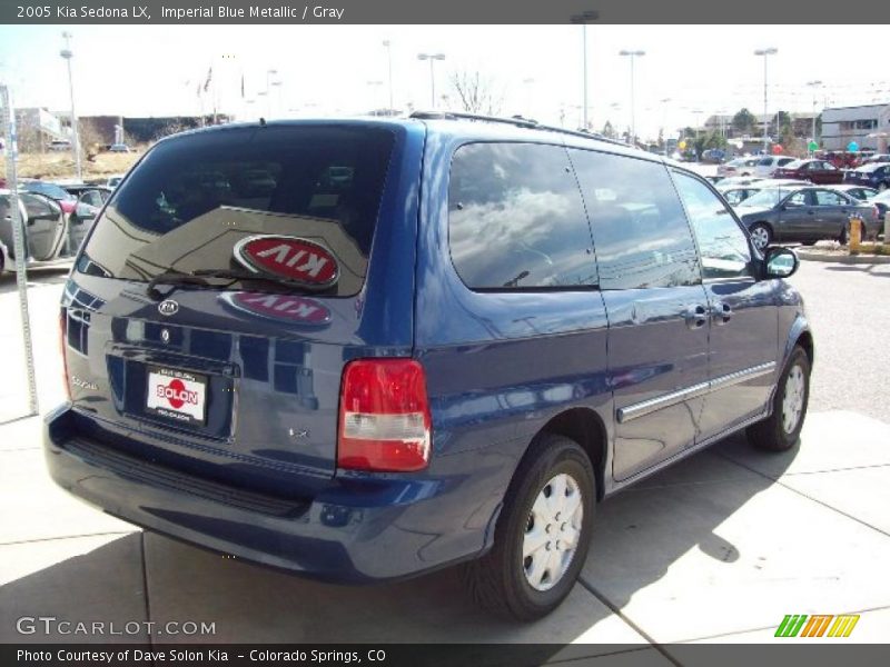 Imperial Blue Metallic / Gray 2005 Kia Sedona LX