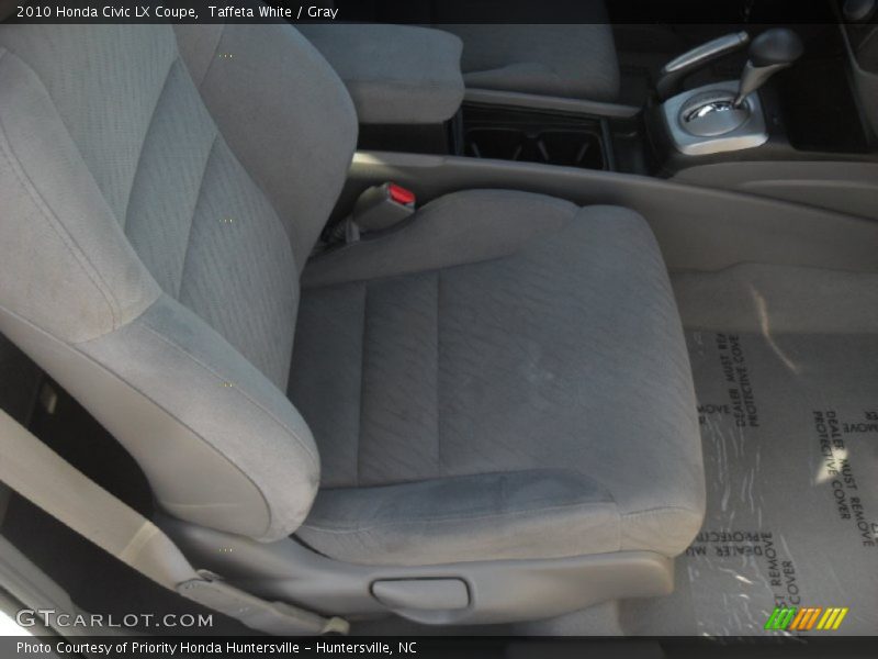 Taffeta White / Gray 2010 Honda Civic LX Coupe