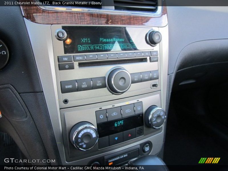 Black Granite Metallic / Ebony 2011 Chevrolet Malibu LTZ