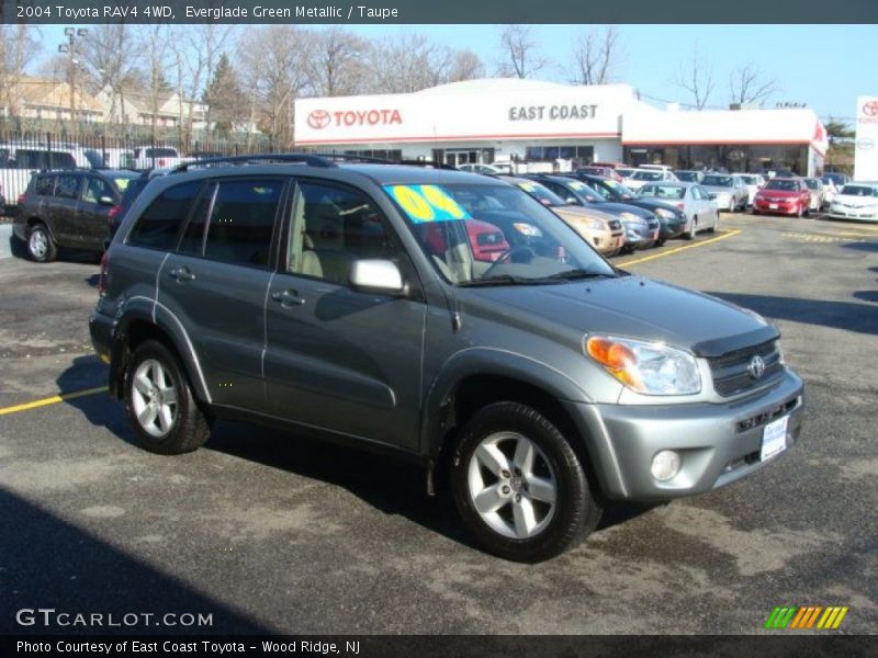 Everglade Green Metallic / Taupe 2004 Toyota RAV4 4WD