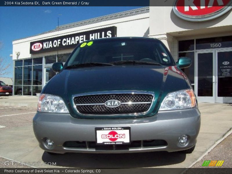 Dark Green Emerald / Gray 2004 Kia Sedona EX