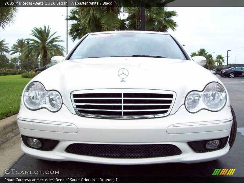 Alabaster White / Black 2005 Mercedes-Benz C 320 Sedan