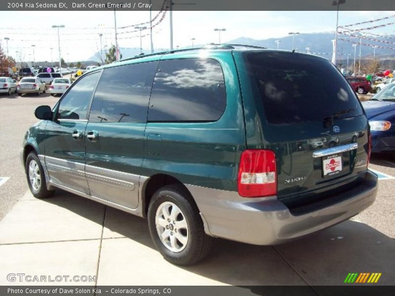 Dark Green Emerald / Gray 2004 Kia Sedona EX